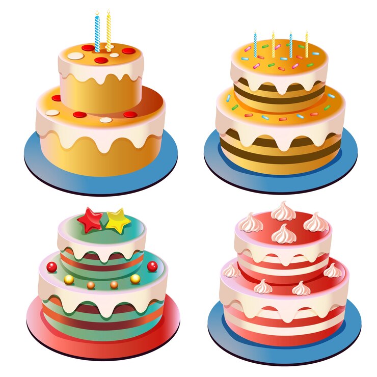 colección de pastel de fiesta