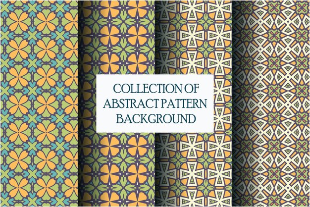 Colección de patrón abstracto con estilo motivo