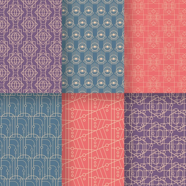 Colección de patrones art deco