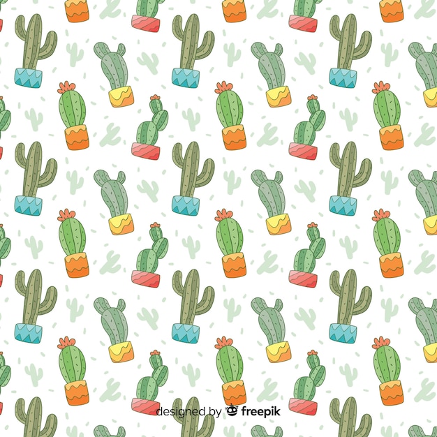 Colección de patrones de cactus