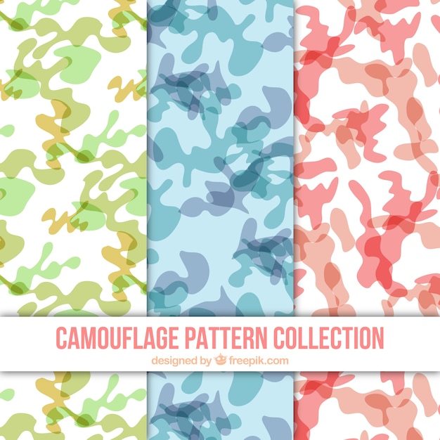Colección de patrones de camuflajes