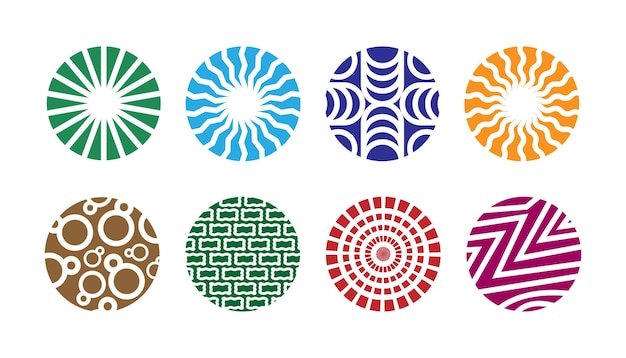 Colección de patrones de formas vectoriales gratis