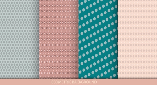 Colección patrones geométricos en colores pastel Texturas geométricas minimalistas abstractas