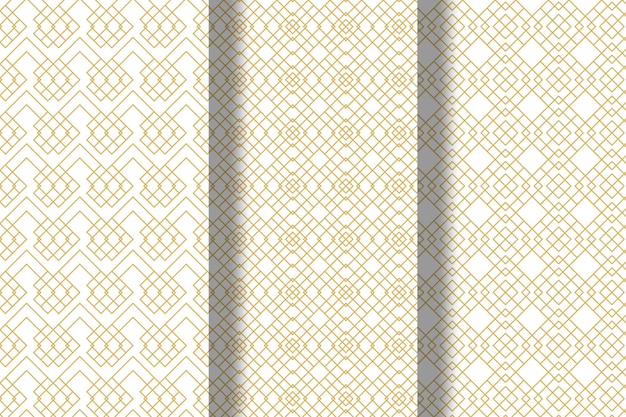 Colección de patrones geométricos sin costura Diseño minimalista simple