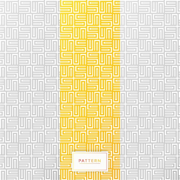 Colección de patrones lineales planos vector gratuito