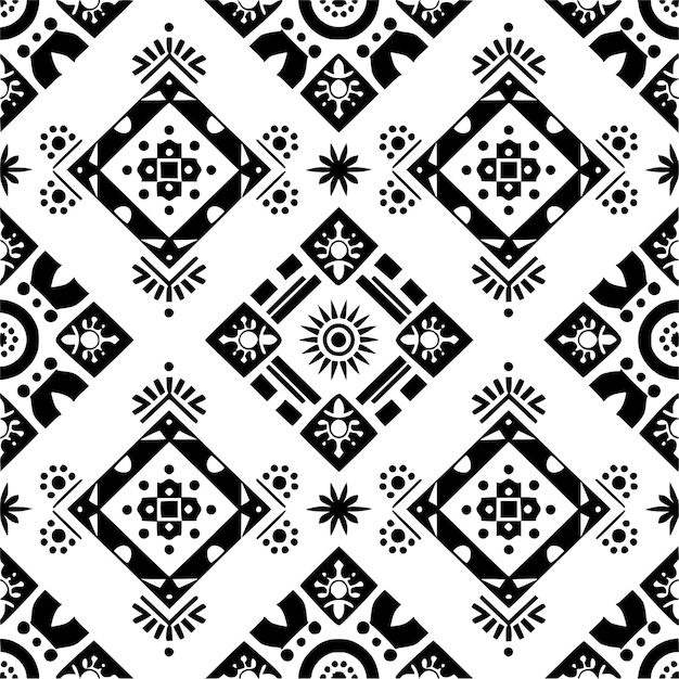 Colección de patrones y muestras vectoriales ornamentales sin costuras