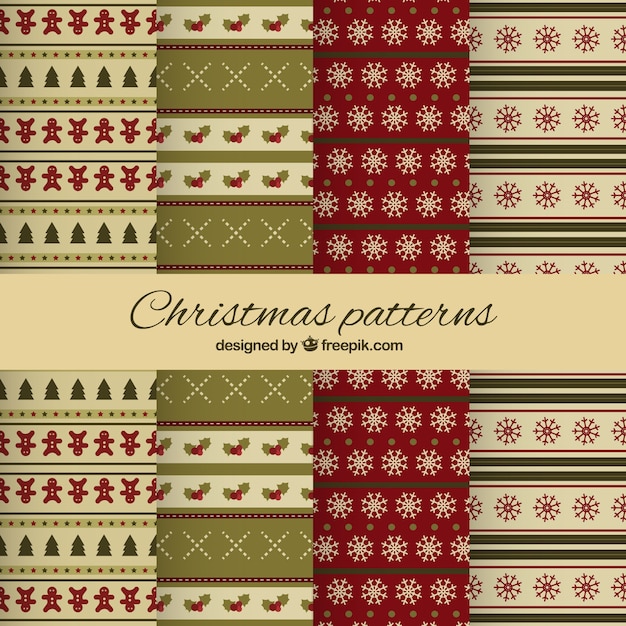Colección de patrones de navidad
