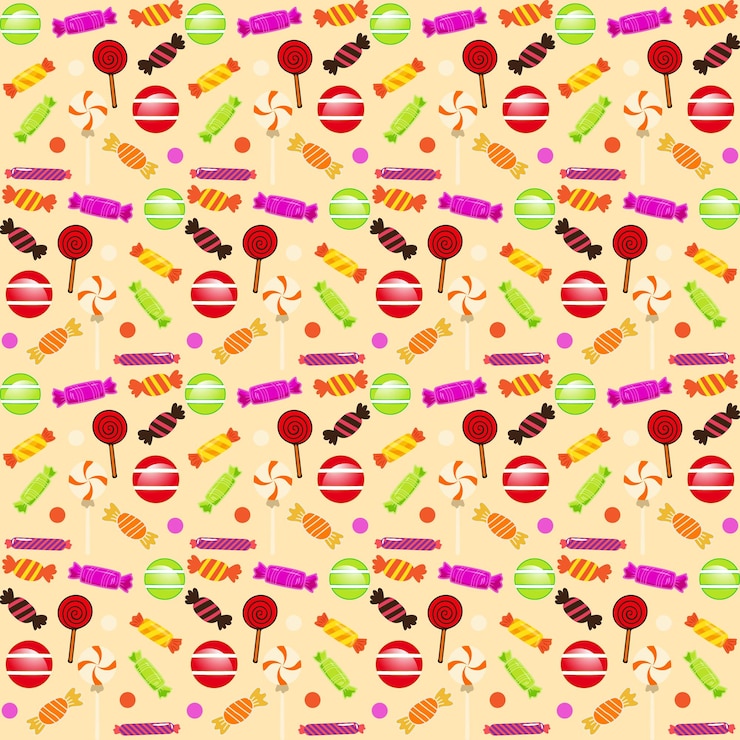 Vector colección de patrones planos de halloween dibujados a mano