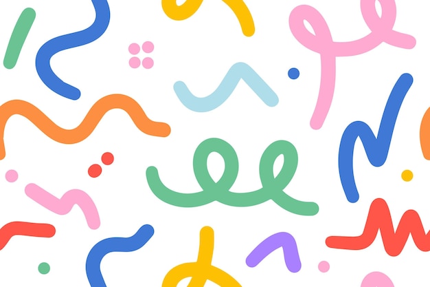 Colección de patrones sencillos y coloridos sin costuras adecuados para la composición de diseño requerida