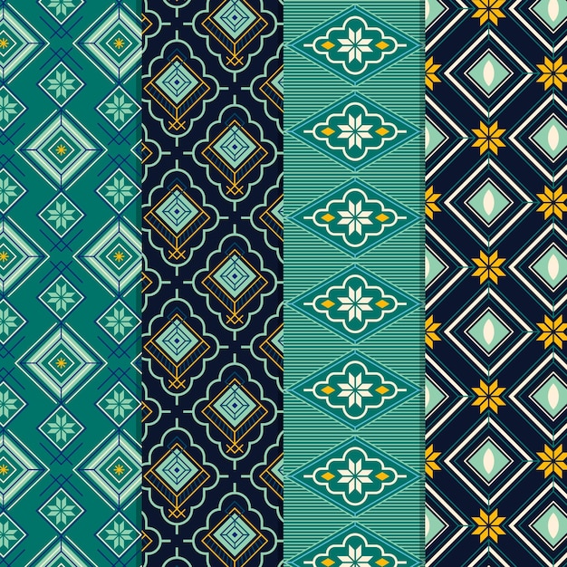 Colección de patrones Songket