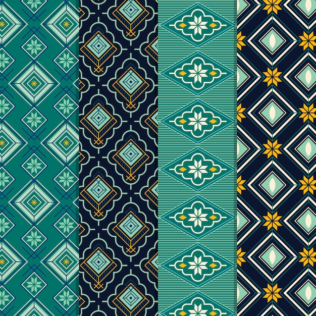 Colección de patrones songket