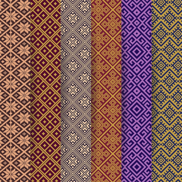 Colección de patrones Songket