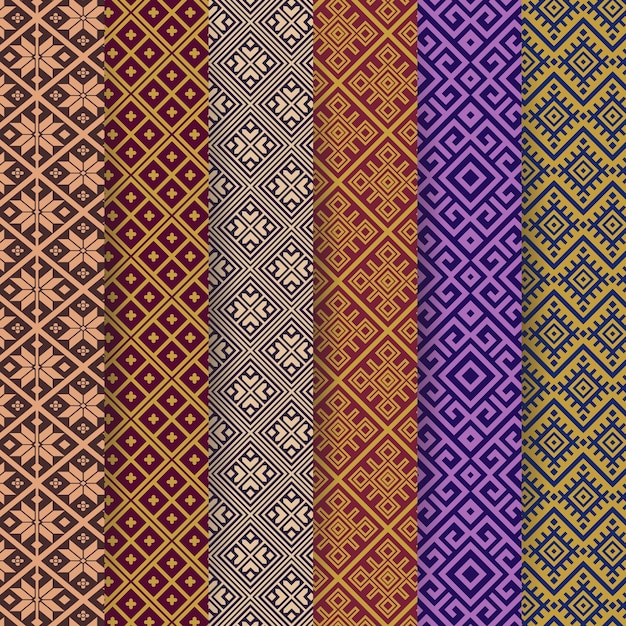 Colección de patrones songket