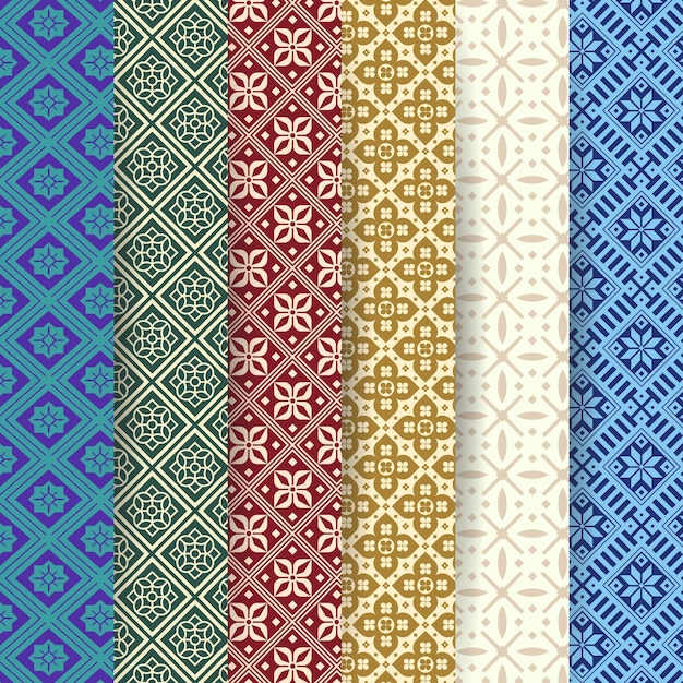 Colección de patrones songket