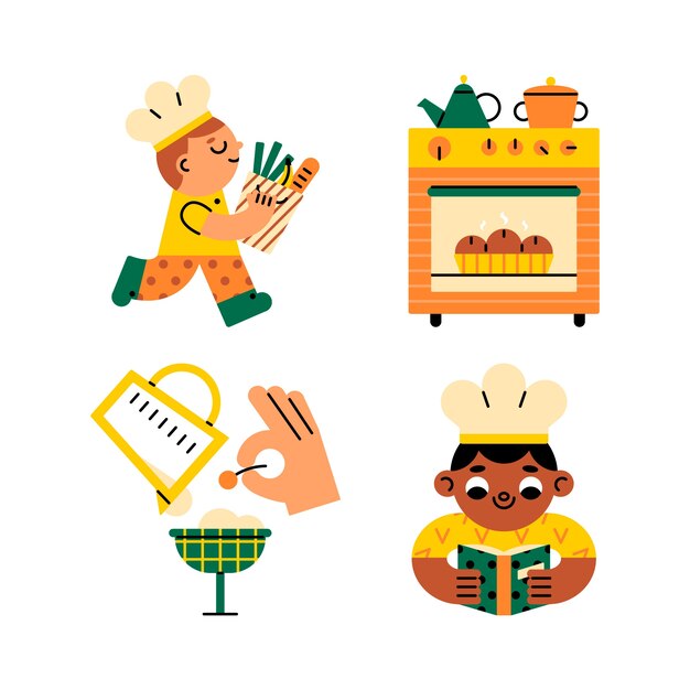 Colección de pegatinas de cocina Harmony