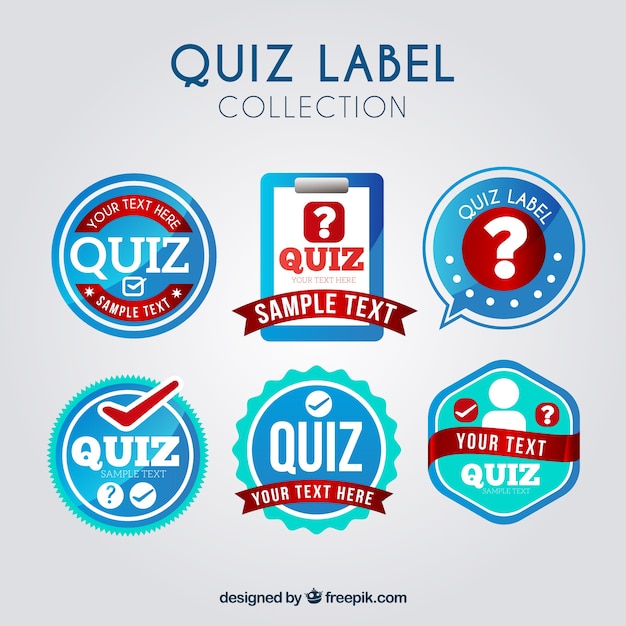Colección de pegatinas de concurso