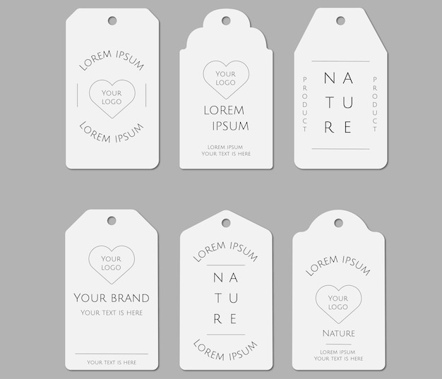 Vector colección personalizable de etiquetas pantry en blanco y negro