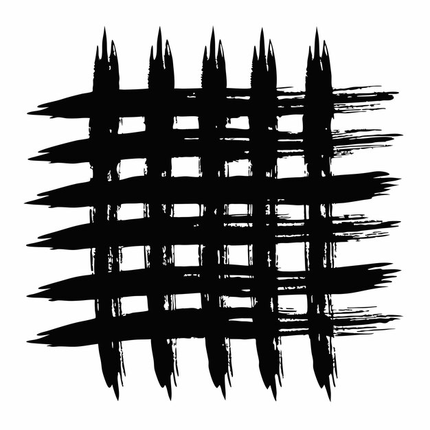 Colección de pincel de pintura vectorial, salpicaduras de tinta, línea grunge y elementos de diseño artístico