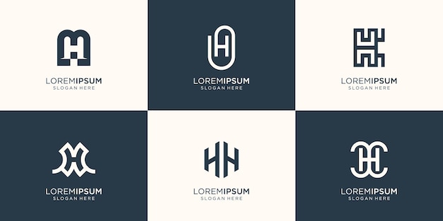 Colección de plantilla de diseño de logotipo de letra