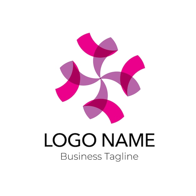 Colección de plantillas de diseño abstracto de logotipo de empresa