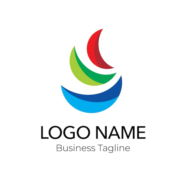 Colección de plantillas de diseño colorido para logotipos de empresas