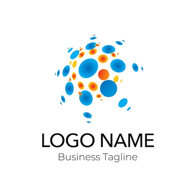 Colección de plantillas de diseño colorido para logotipos de empresas