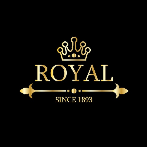Colección de plantillas de diseño de logotipo Royal Gold