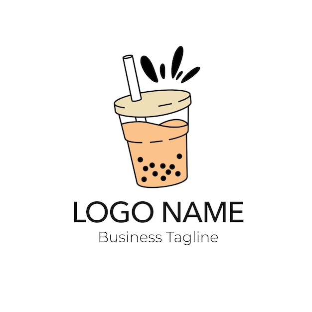 Colección de plantillas de diseño de logotipos de bebidas