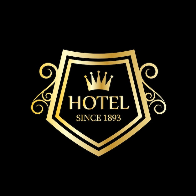 Colección de plantillas de diseño de logotipos de hoteles