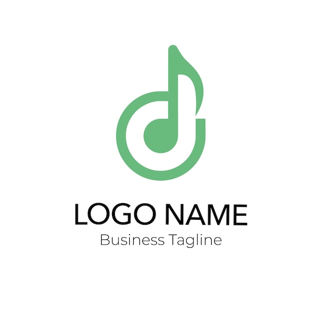 colección de plantillas de diseño de música de logotipo