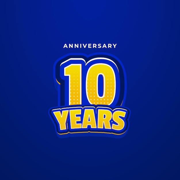 Colección de plantillas de diseño de números de aniversario