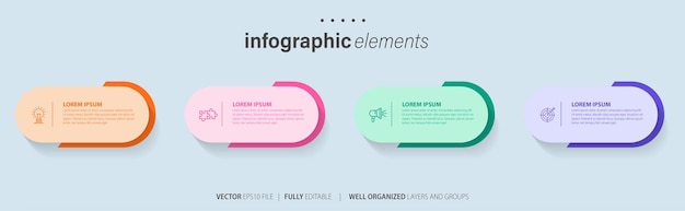 Colección de plantillas de elementos infográficos vectoriales