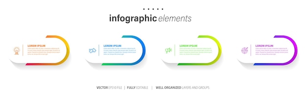 Colección de plantillas de elementos infográficos vectoriales