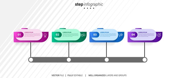 Colección de plantillas de elementos infográficos vectoriales
