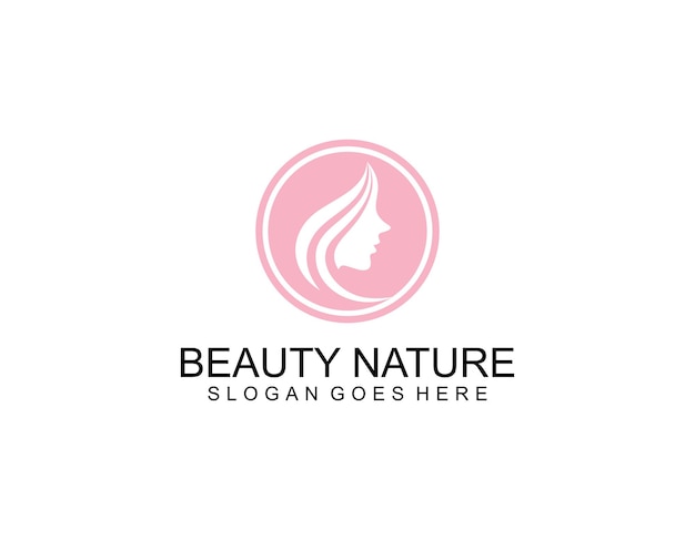 Colección de plantillas de logotipo de mujer abstracta dibujada a mano