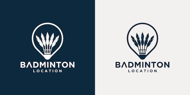 Colección de plantillas de logotipos de bádminton