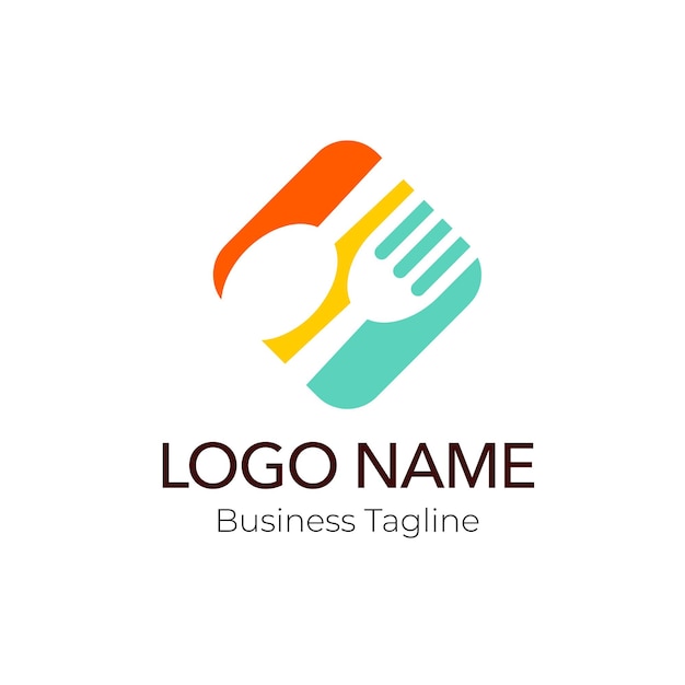 colección de plantillas de negocios de diseño de logotipos de alimentos