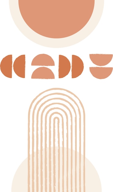 Colección de portadas de arte abstracto dibujado a mano