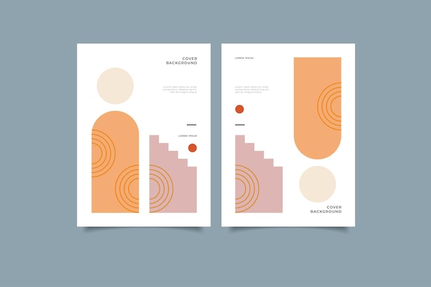 colección de portadas contemporáneas boho geométrico