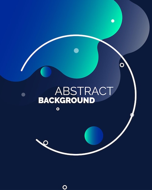 Colección de portadas de formas abstractas con degradado