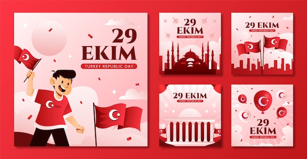Colección de publicaciones de Instagram de Gradient 29 ekim