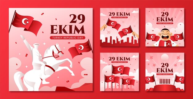 Colección de publicaciones de Instagram de Gradient 29 ekim