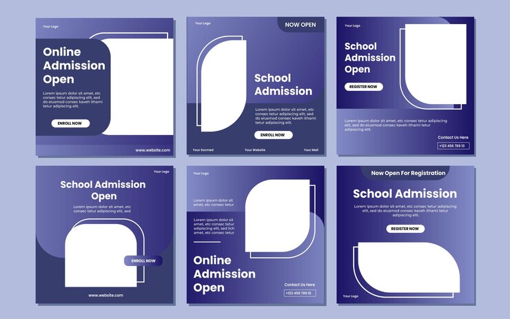 Vector colección de publicaciones de instagram de vector plano de regreso a la escuela gratis