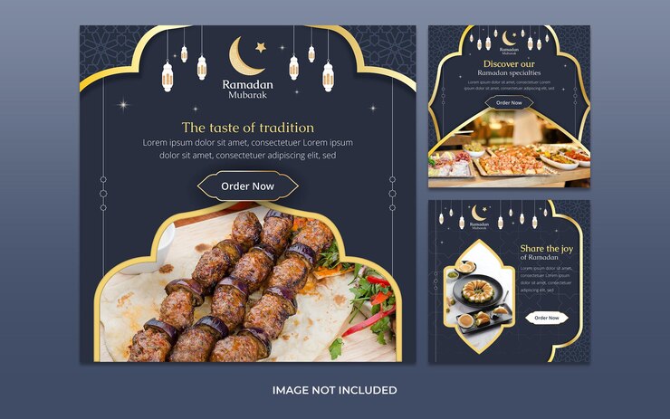 Colección de publicaciones de Ramadan Iftar Promo Instagram