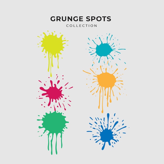 Colección de puntos grunge