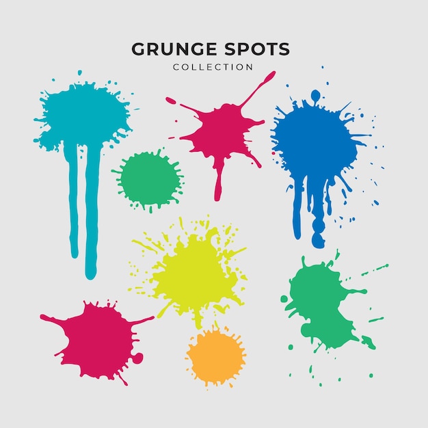 Colección de puntos grunge