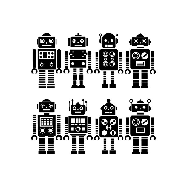 Colección de robots retro