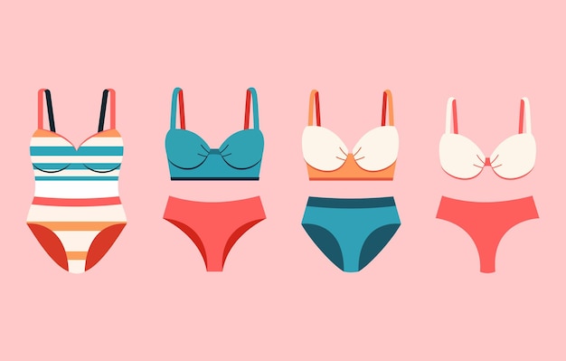 Colección de ropa de playa Conjunto de trajes de baño para mujer Dos piezas y un traje de baño