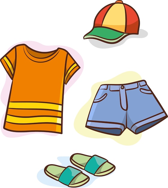 Colección de ropa de temporada de verano Vestidos casuales jeans camiseta zapatos ropa de temporada ropa