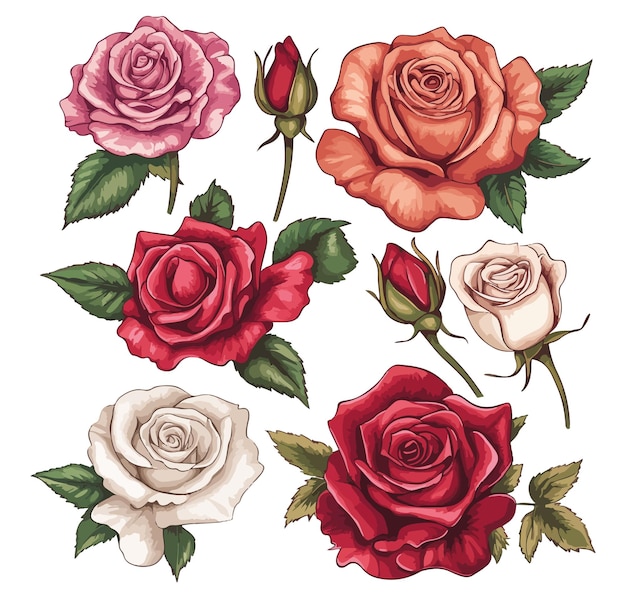 Colección de rosas antiguas